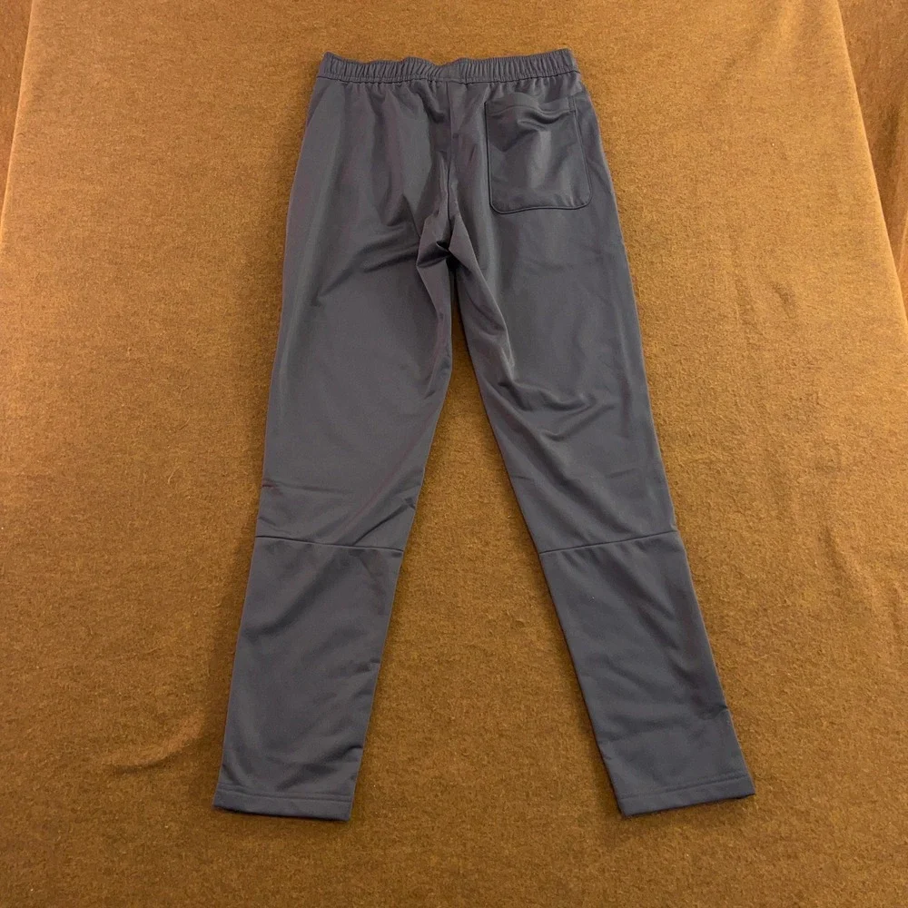 Adidas Mens Medium Gray Ankle Zip Recycled Polyester Track Pants New